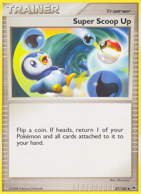 Super Scoop Up 87 Uncommon card from Majestic Dawn