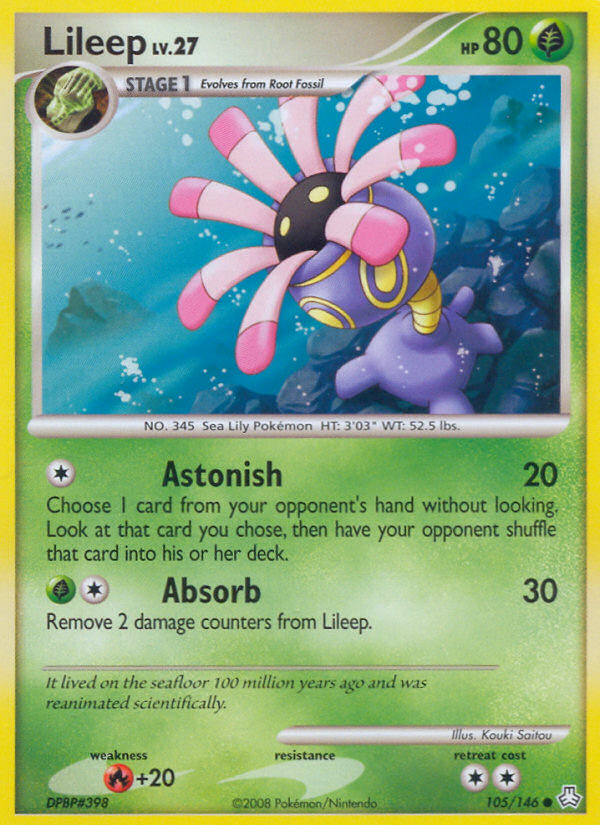 Lileep 105 Common card from Legends Awakened