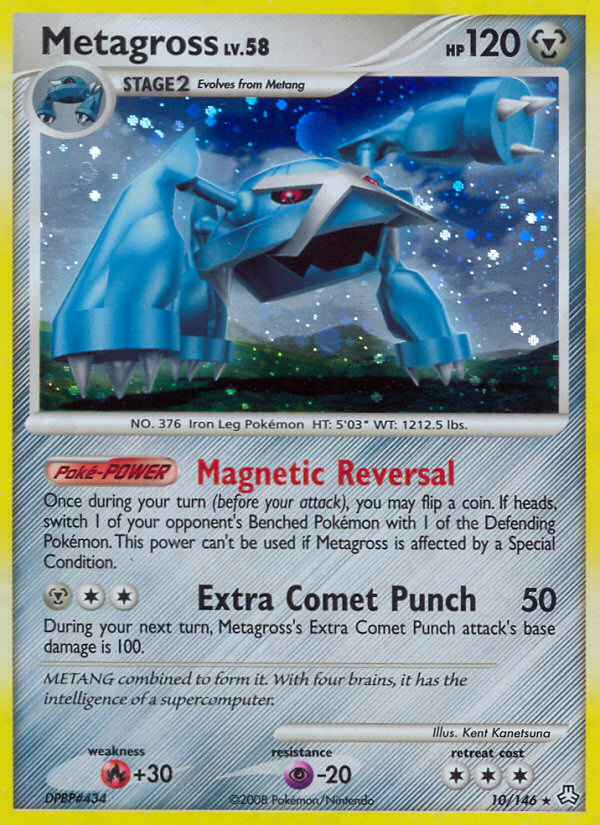 Metagross 10 Rare Holo card from Legends Awakened