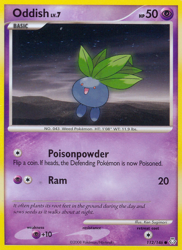 Oddish 112 Common card from Legends Awakened