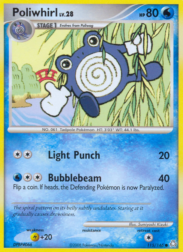 Poliwhirl 115 Common card from Legends Awakened
