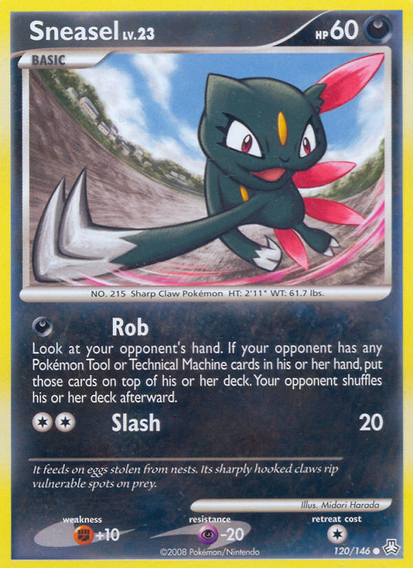 Sneasel 120 Common card from Legends Awakened