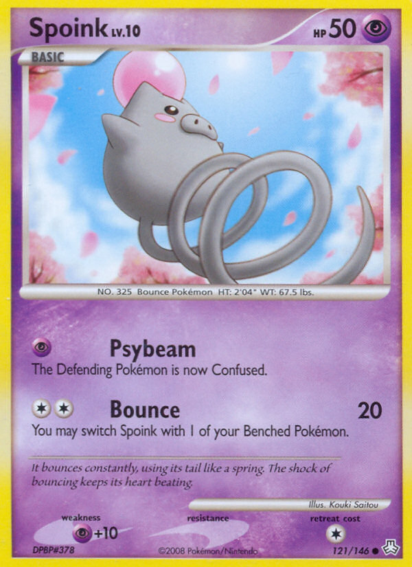 Spoink 121 Common card from Legends Awakened