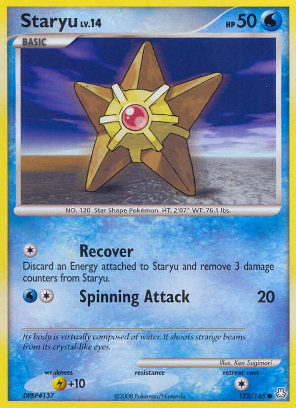 Staryu 122 Common card from Legends Awakened