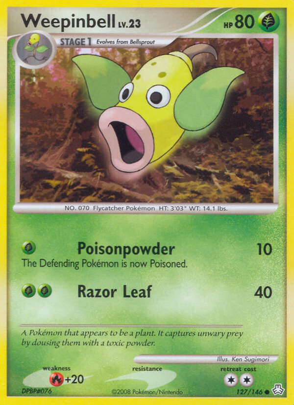 Weepinbell 127 Common card from Legends Awakened