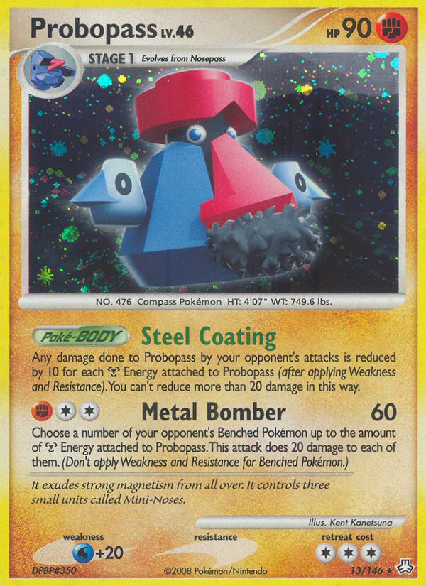 Probopass 13 Rare Holo card from Legends Awakened