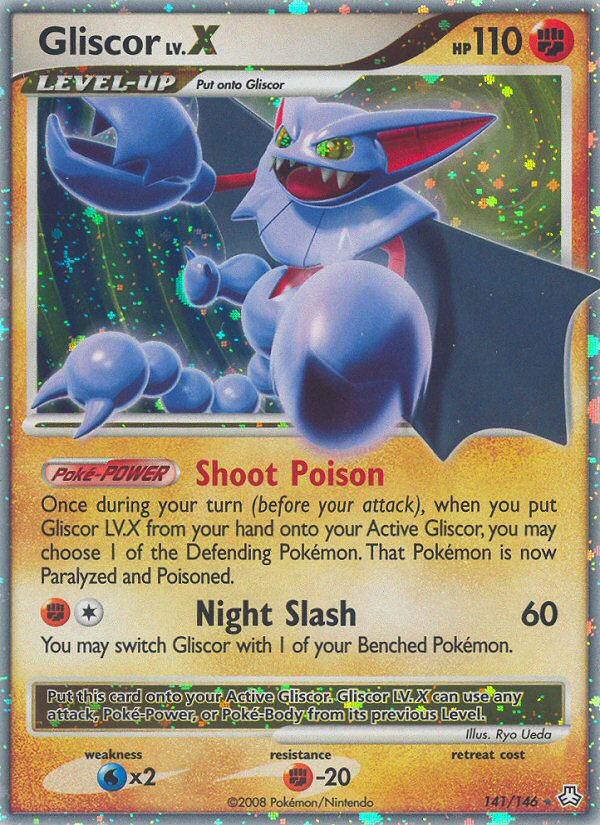 Gliscor LV.X 141/146 Rare Holo LV.X card from Legends Awakened