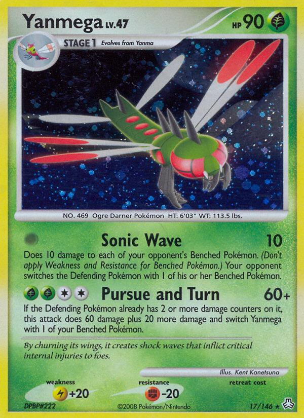 Yanmega 17/146 Rare Holo card from Legends Awakened