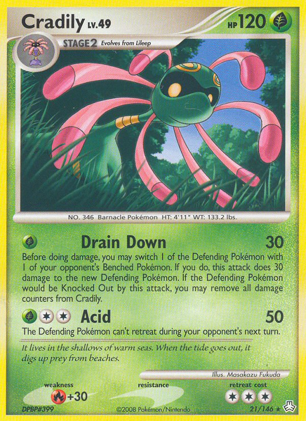 Cradily 21 Rare card from Legends Awakened