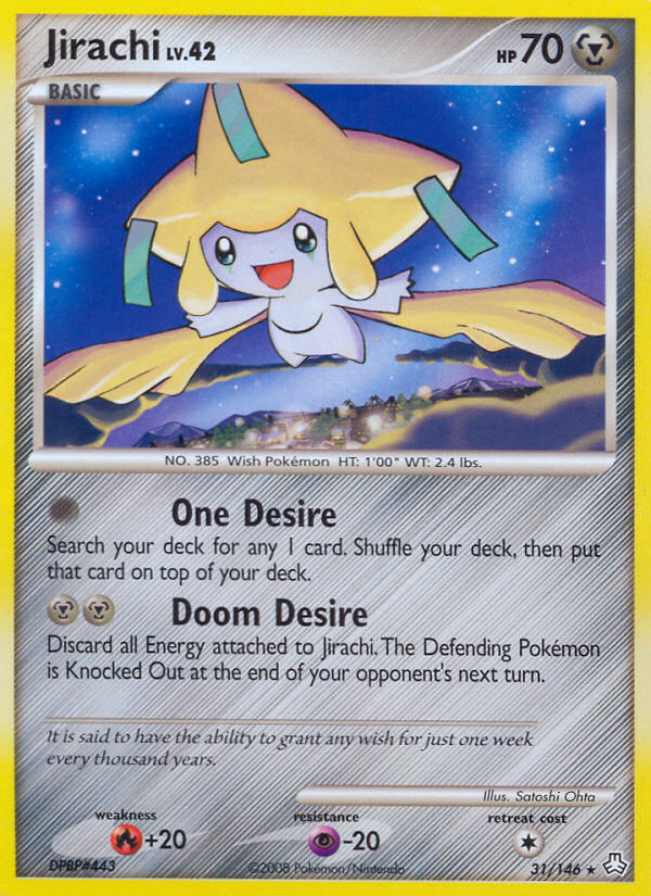 Jirachi 31/146 Rare card from Legends Awakened
