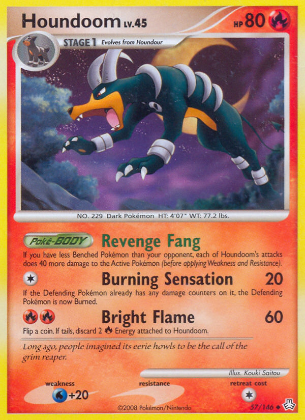 Houndoom 57 Uncommon card from Legends Awakened