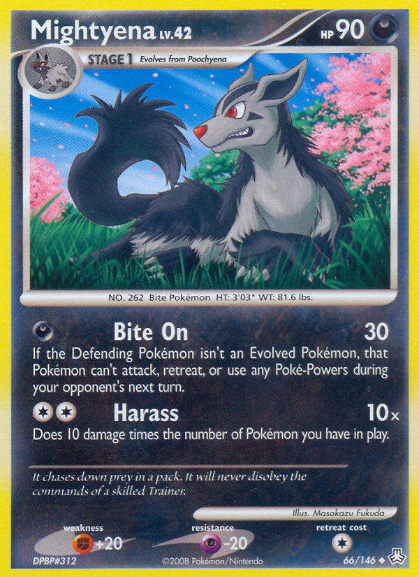Mightyena 66 Uncommon card from Legends Awakened