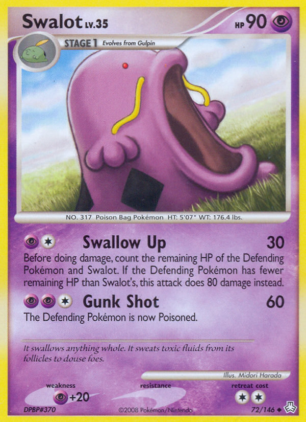 Swalot 72 Uncommon card from Legends Awakened