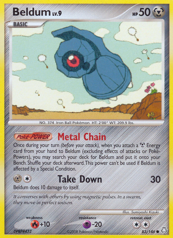 Beldum 83 Common card from Legends Awakened