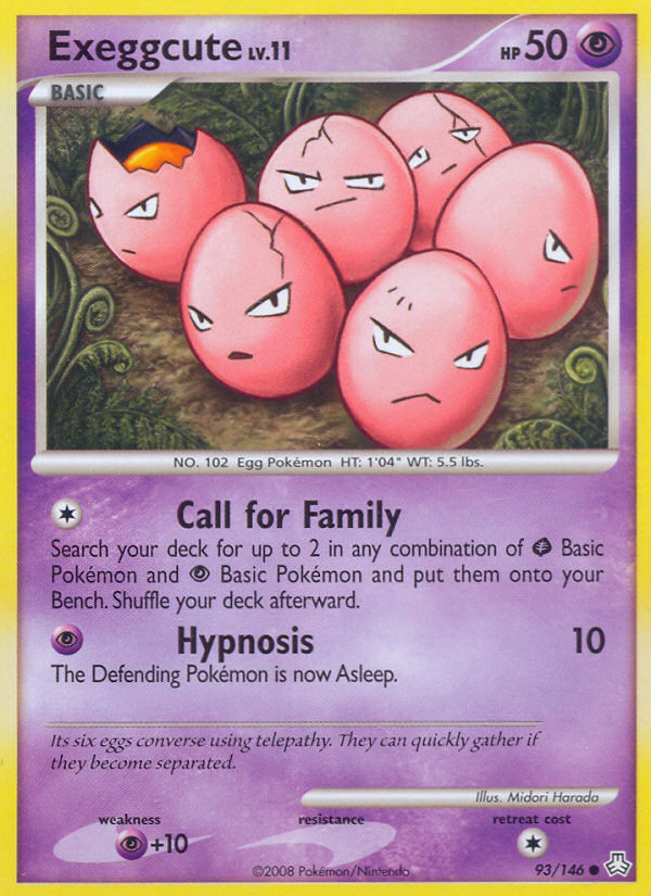 Exeggcute 93 Common card from Legends Awakened