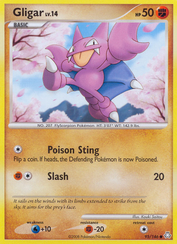Gligar 95 Common card from Legends Awakened