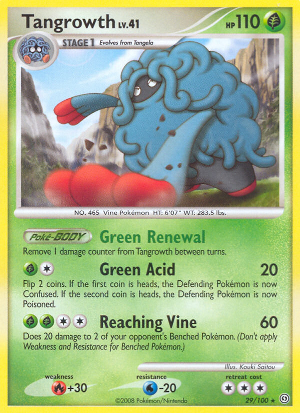 Tangrowth 29 Rare card from Stormfront