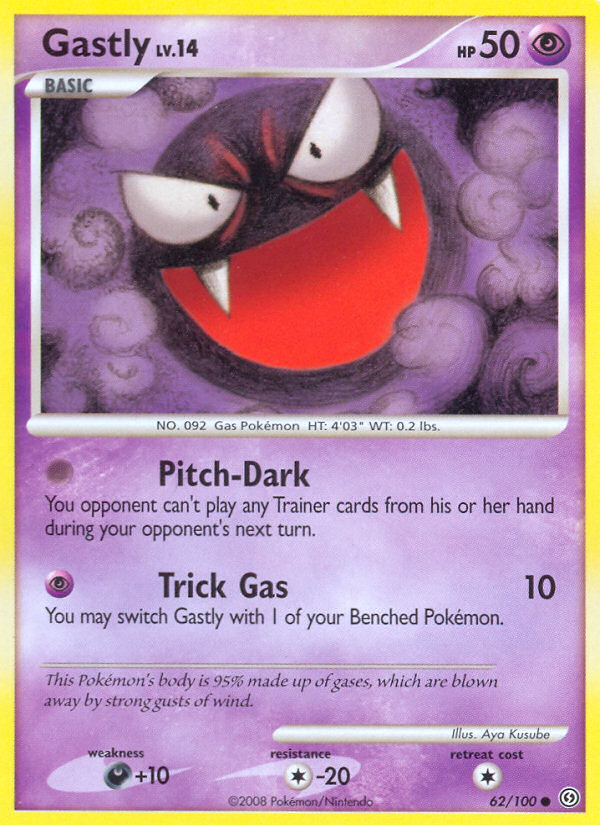 Gastly 62 Common card from Stormfront
