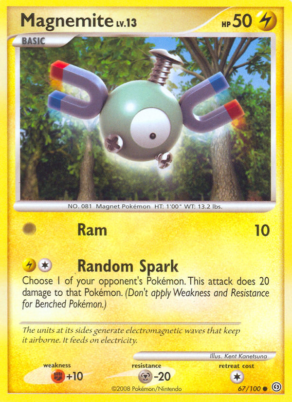 Magnemite 67 Common card from Stormfront