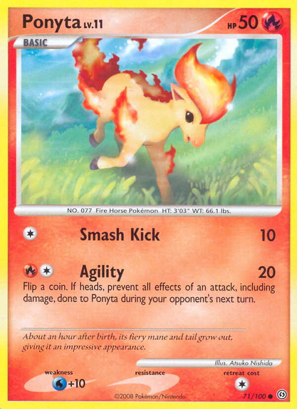 Ponyta 71 Common card from Stormfront