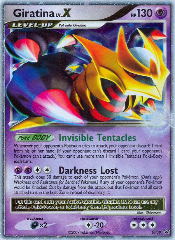 Giratina LV.X DP38 Promo card from DP Black Star Promos