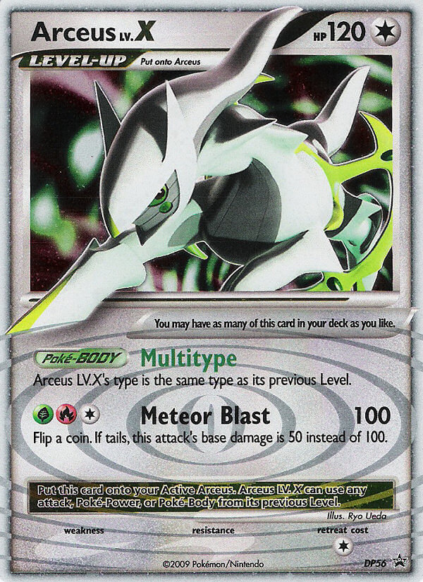 Arceus LV.X DP56 Promo card from DP Black Star Promos