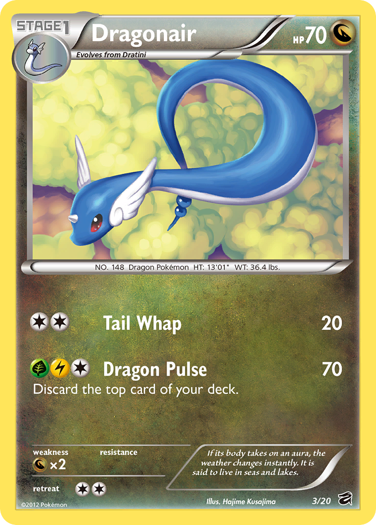 Dragonair 3/20 Rare Holo card from Dragon Vault