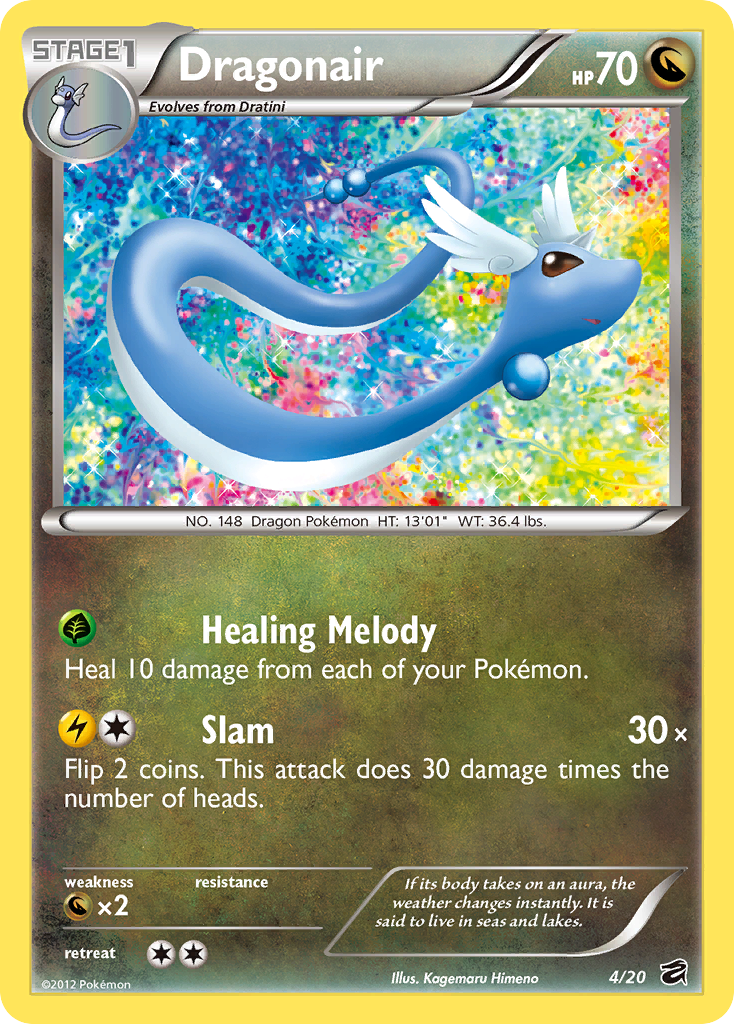 Dragonair 4/20 Rare Holo card from Dragon Vault