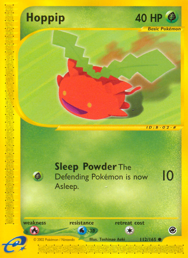 Hoppip 112 Common card from Expedition Base Set
