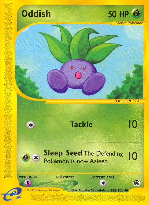 Oddish 122 Common card from Expedition Base Set