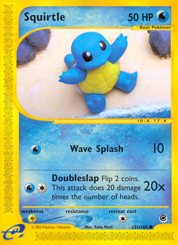 Squirtle 131/165 Common card from Expedition Base Set