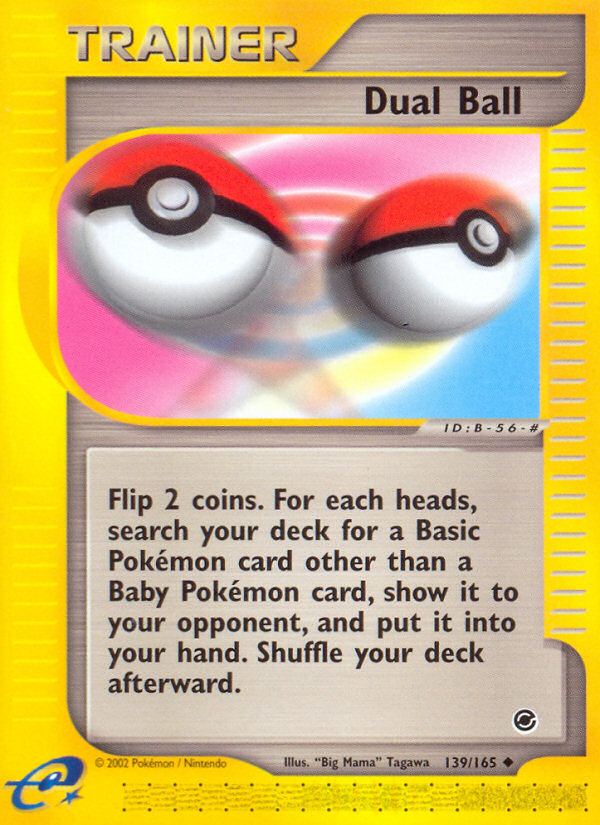 Dual Ball 139 Uncommon card from Expedition Base Set