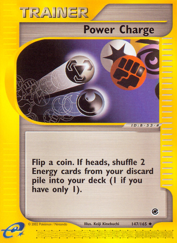Power Charge 147 Uncommon card from Expedition Base Set
