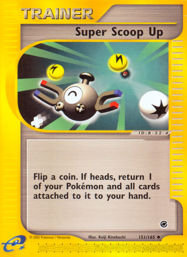 Super Scoop Up 151 Uncommon card from Expedition Base Set