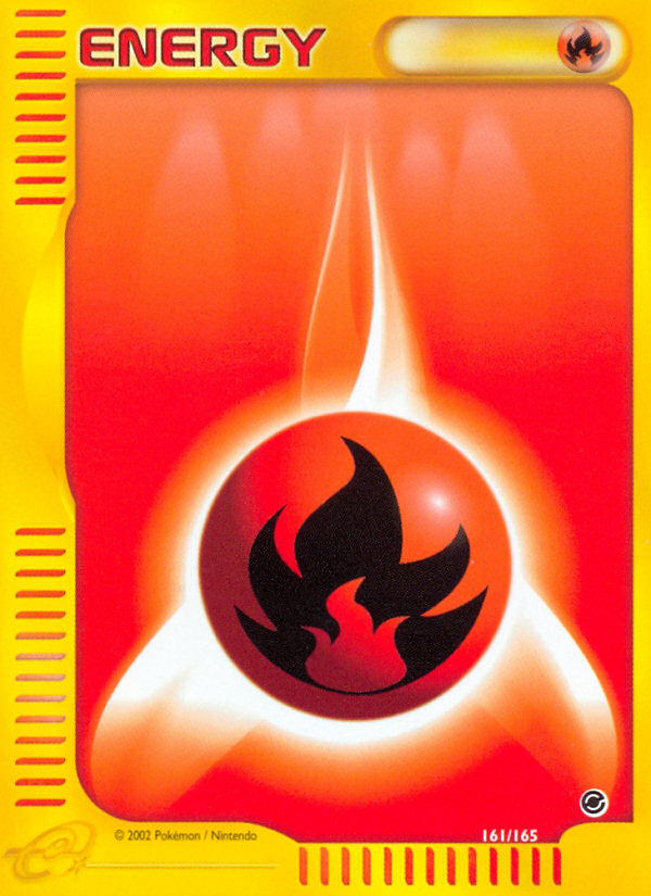 Fire Energy 161 Pokemon card from Expedition Base Set