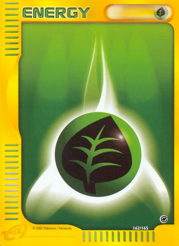 Grass Energy 162 Pokemon card from Expedition Base Set