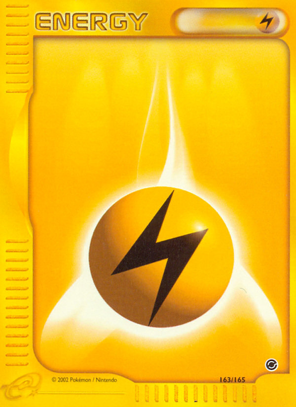 Lightning Energy 163 Pokemon card from Expedition Base Set