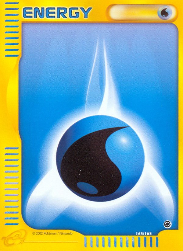 Water Energy 165 Pokemon card from Expedition Base Set