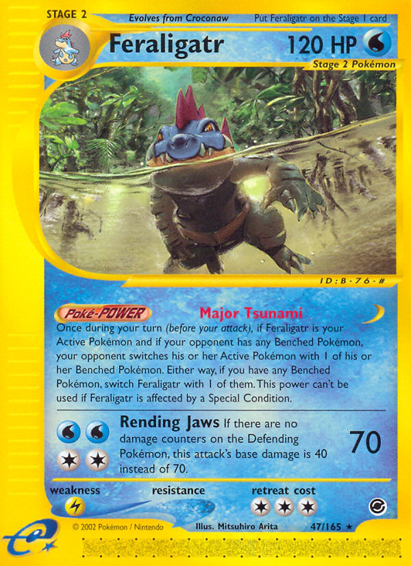 Feraligatr 47 Rare card from Expedition Base Set