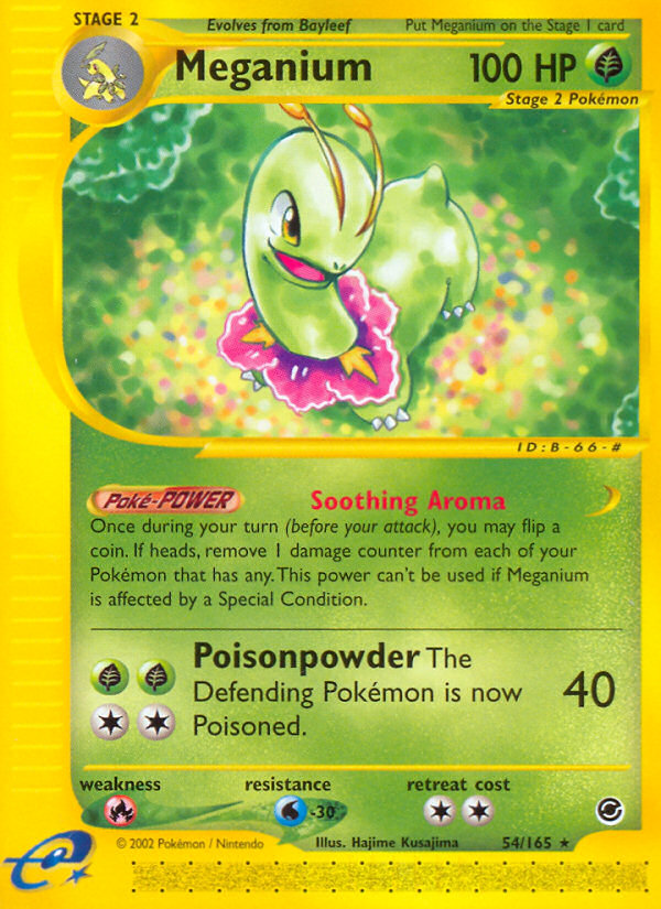 Meganium 54/165 Rare card from Expedition Base Set