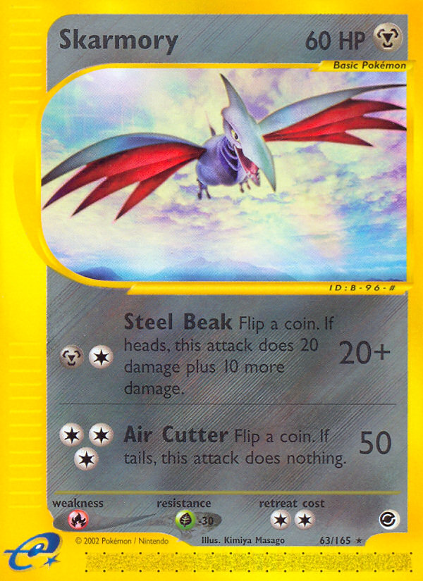 Skarmory 63 Rare card from Expedition Base Set