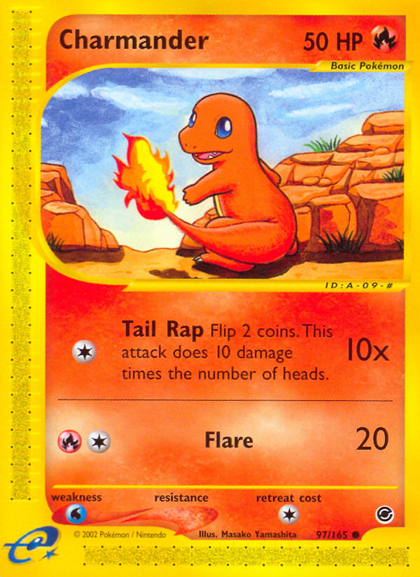 Charmander 97 Common card from Expedition Base Set