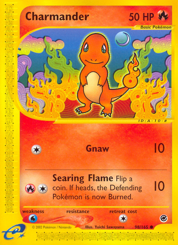 Charmander 98 Common card from Expedition Base Set