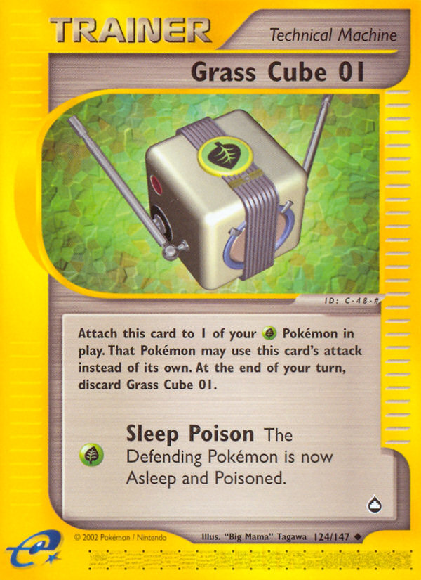 Grass Cube 01 124 Uncommon card from Aquapolis