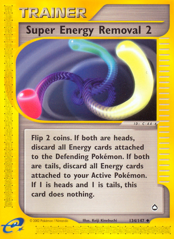 Super Energy Removal 2 134 Uncommon card from Aquapolis