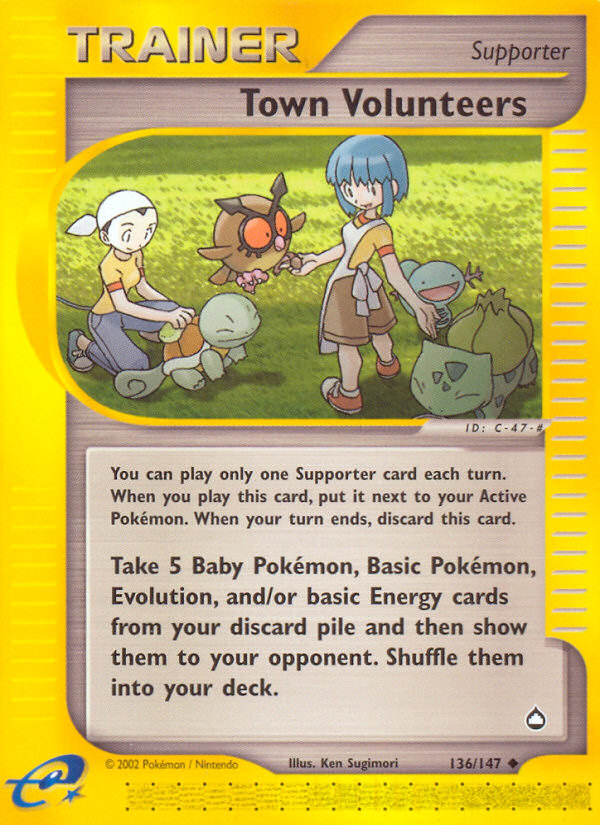 Town Volunteers 136 Uncommon card from Aquapolis