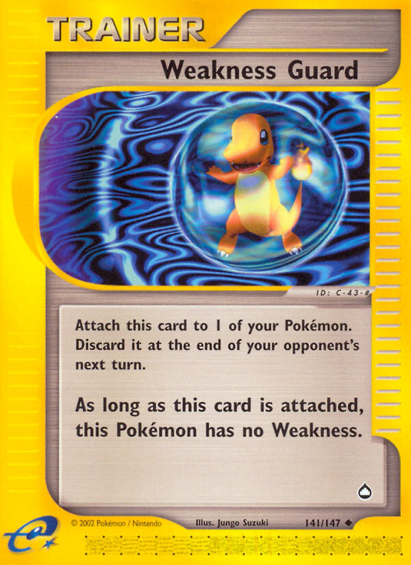 Weakness Guard 141/147 Uncommon card from Aquapolis