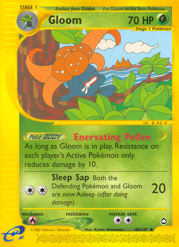 Gloom 49 Uncommon card from Aquapolis