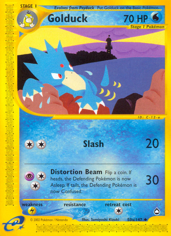 Golduck 50 Uncommon card from Aquapolis