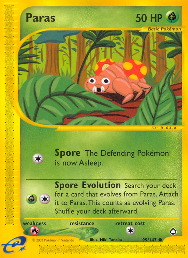 Paras 99 Common card from Aquapolis